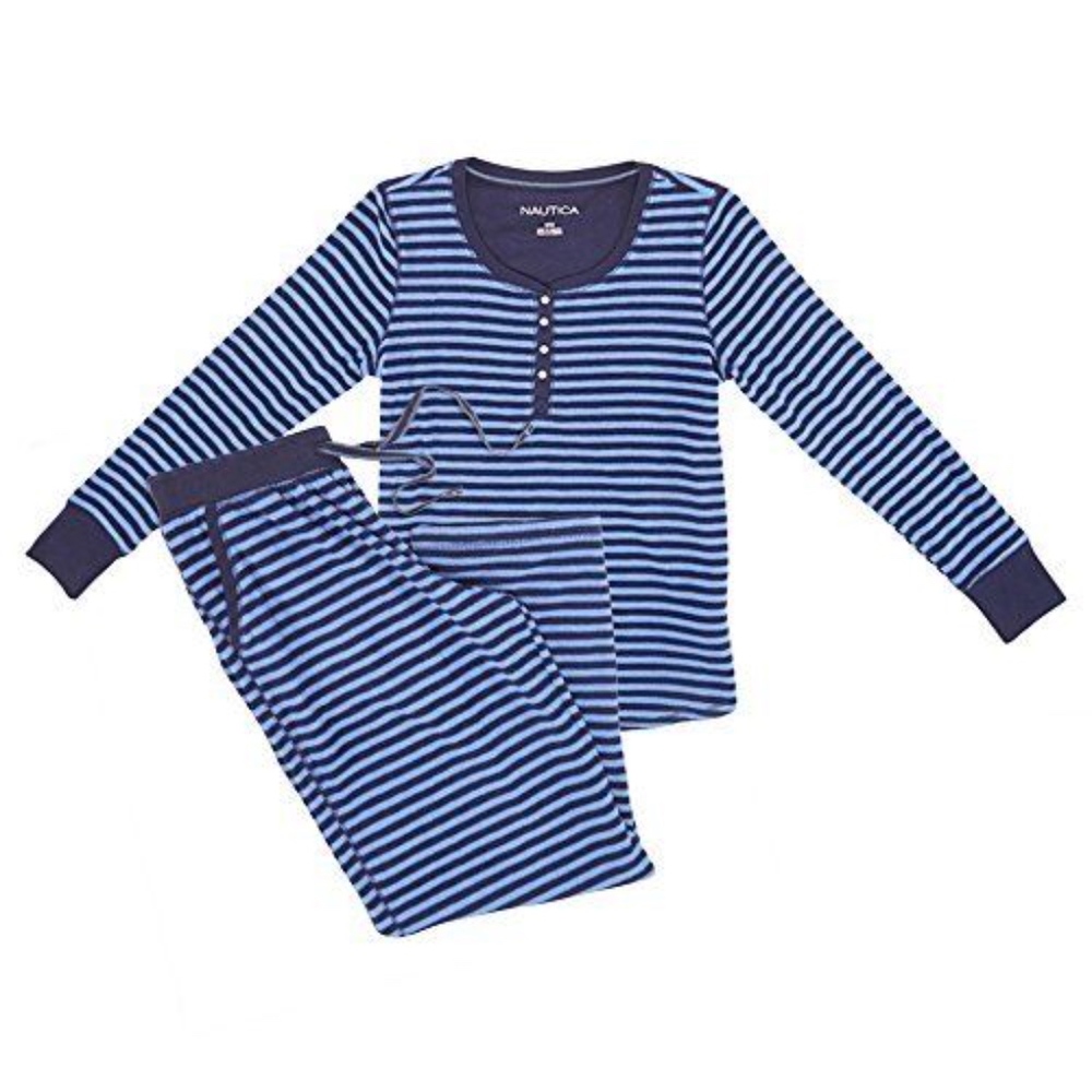 NEW NAUTICA Womens 2-piece Pajama Set Microfleece - Picture 2 of 3